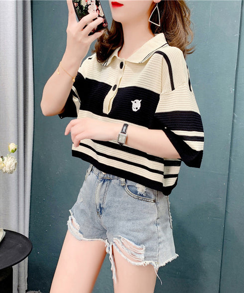 Denim patchwork cardigan